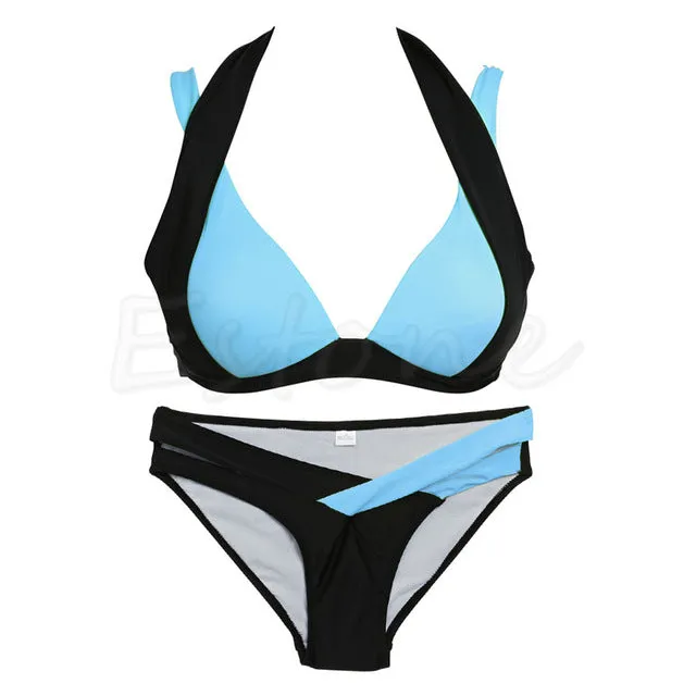 1 Set Sexy Women Bikini Set Bandage Push Up Padded Swimwear Swimsuit Bathing Beachwear