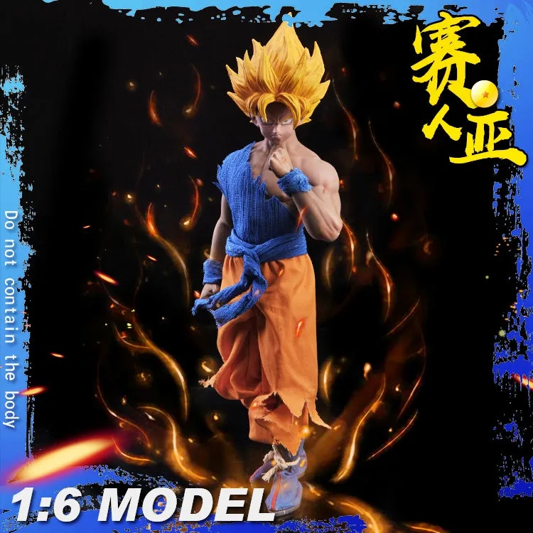 1:6 Anime : Dragon Ball Z - Son Goku / Vegeta Super Saiyan Male Custom Figure Set