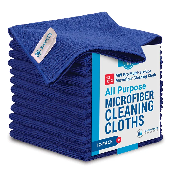 48 Pack of 12”x12” MW Pro Multi-Surface Microfiber Cleaning Cloth