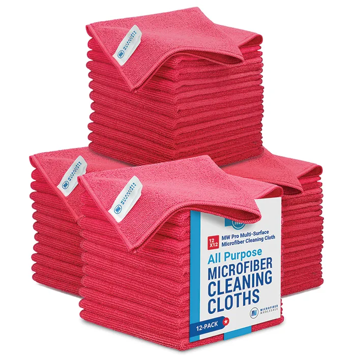 48 Pack of 12”x12” MW Pro Multi-Surface Microfiber Cleaning Cloth