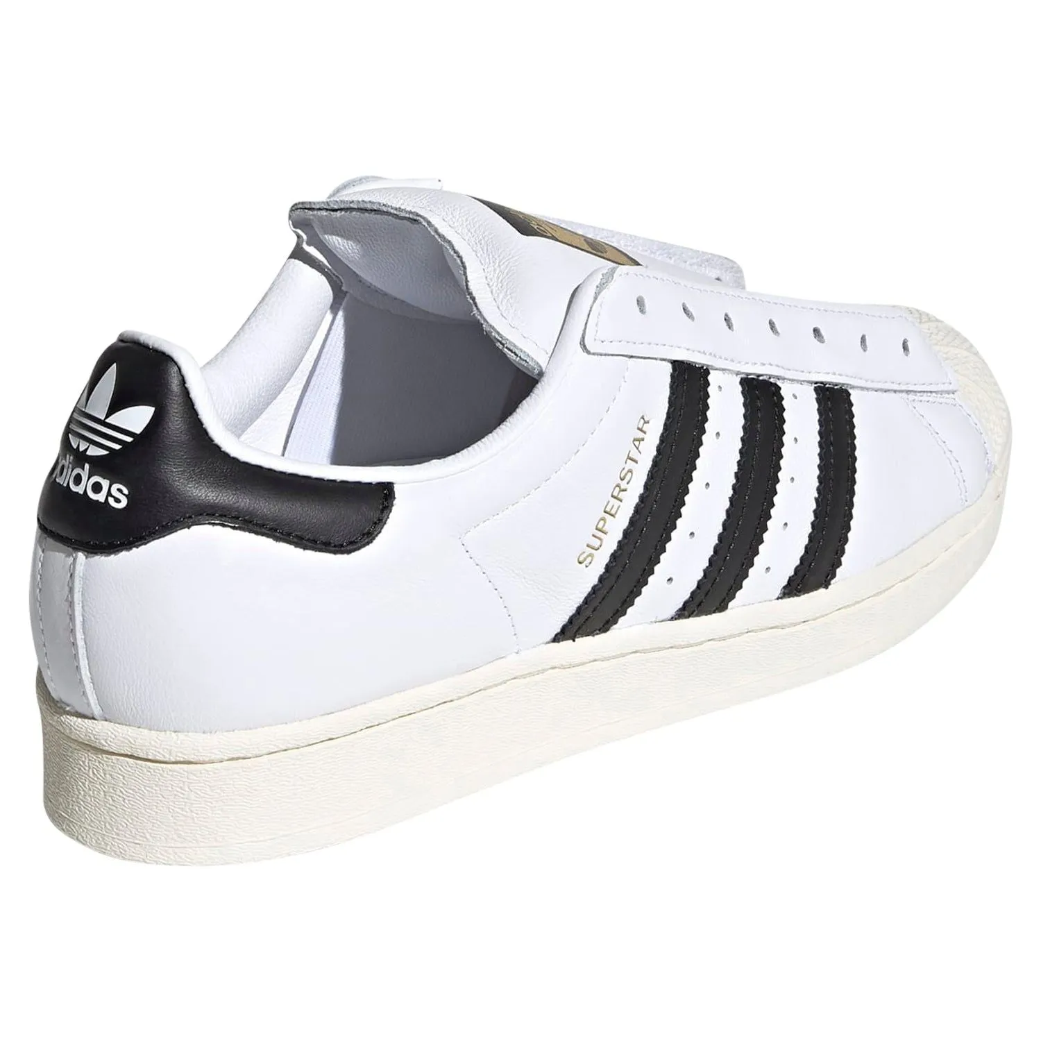 adidas Originals Unisex Superstar Laceless Shoes - White Black