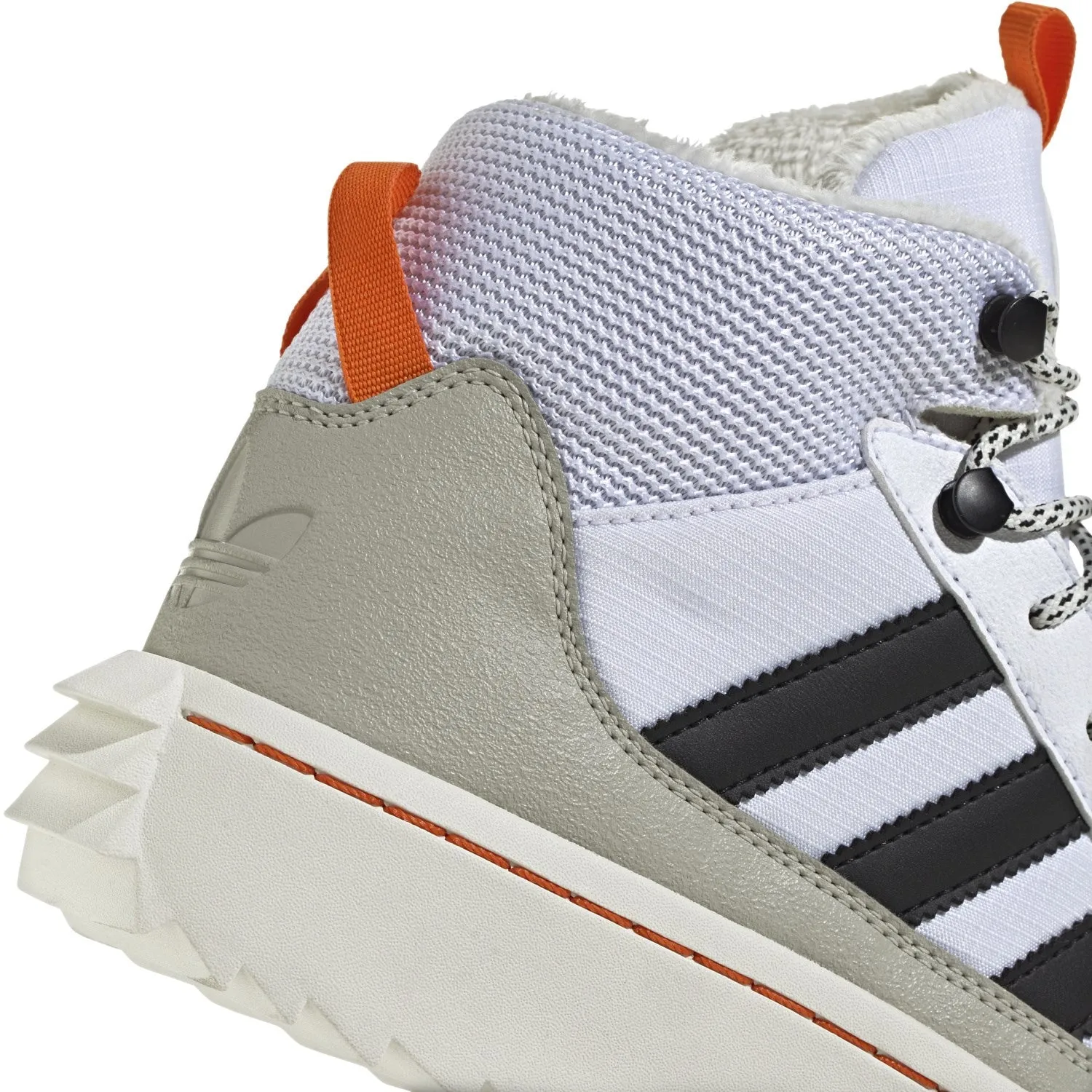 adidas Originals White/Core Black/Putty Grey Superstar Winter Trek J Boots