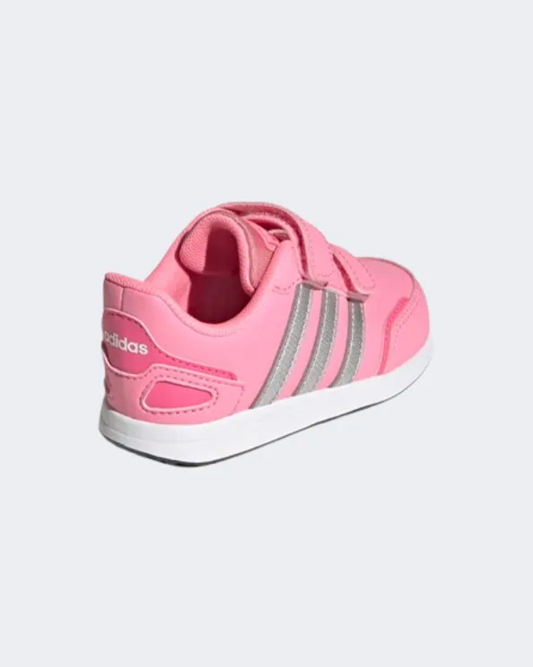 Adidas Vs Switch 3 Lifestyle Running Infant-Girls Shoes Pink/Silver Gw6610