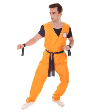 Adult Men's Fighter TV / Movie Costume | Orange Halloween Costume