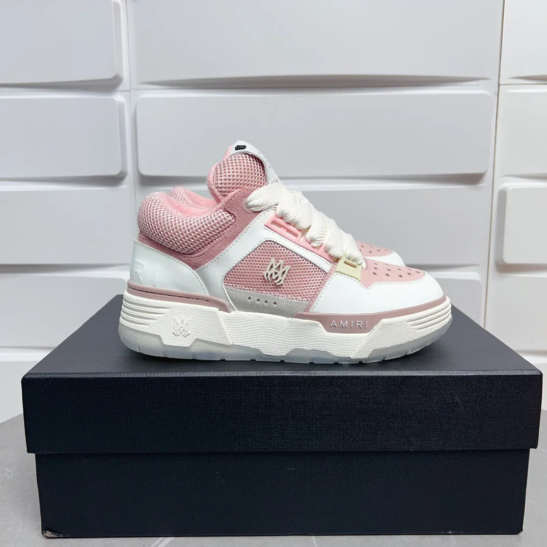 AMR MA-1 White and Pink Sneakers-129