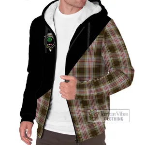 Anderson Dress Tartan Sherpa Hoodie with Family Crest and Military Logo Style