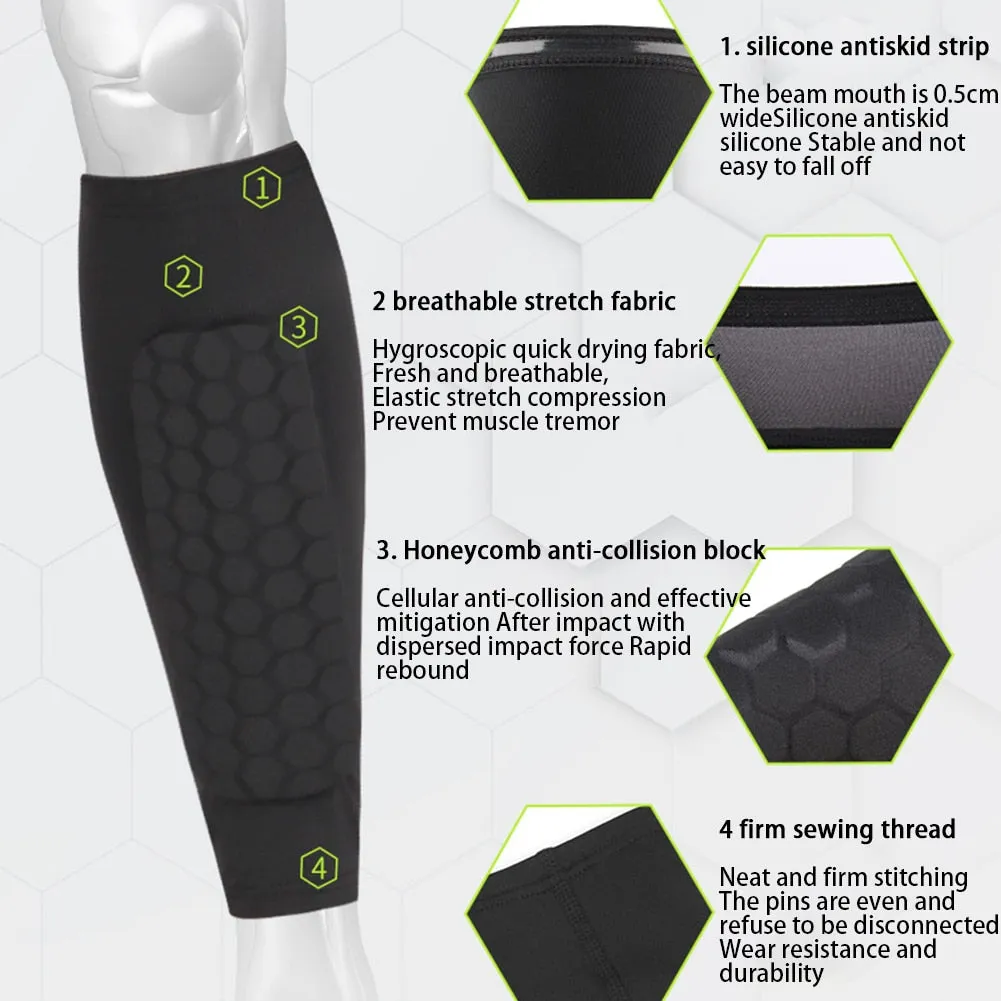 Anti Collision Soccer Shin Guard Pad For Kids/Youth/Adult Compression Sleeve leg guard Shinguard