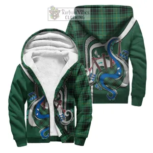 Arthur Ancient Tartan Sherpa Hoodie with Epic Bagpipe Style