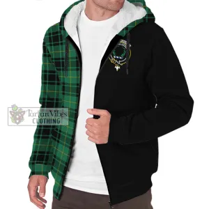 Arthur Ancient Tartan Sherpa Hoodie with Family Crest and Half Of Me Style