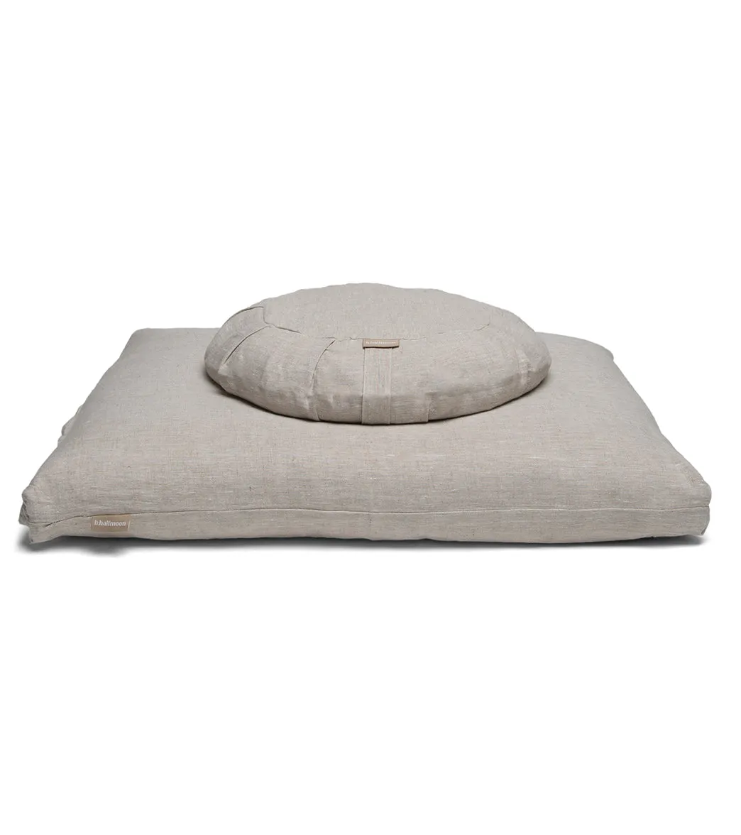 B, Halfmoon Linen Round Sit Set