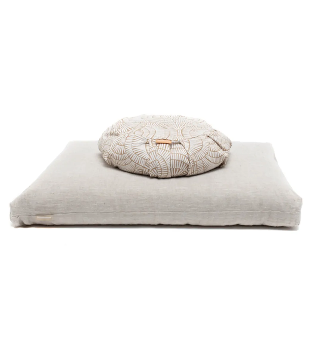 B, Halfmoon New Limited Edition Cotton   Linen Round Sit Set