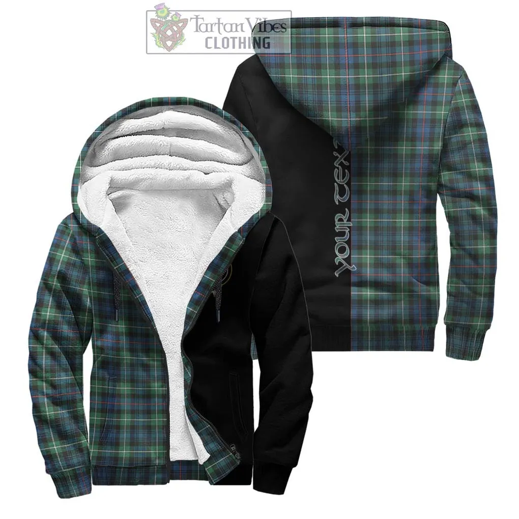 Baillie Ancient Tartan Sherpa Hoodie with Family Crest and Half Of Me Style