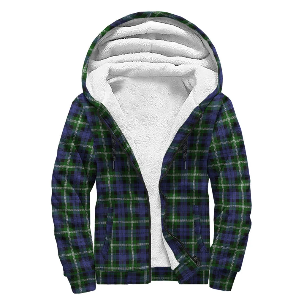 Baillie (Bailey) Tartan Sherpa Hoodie with Family Crest