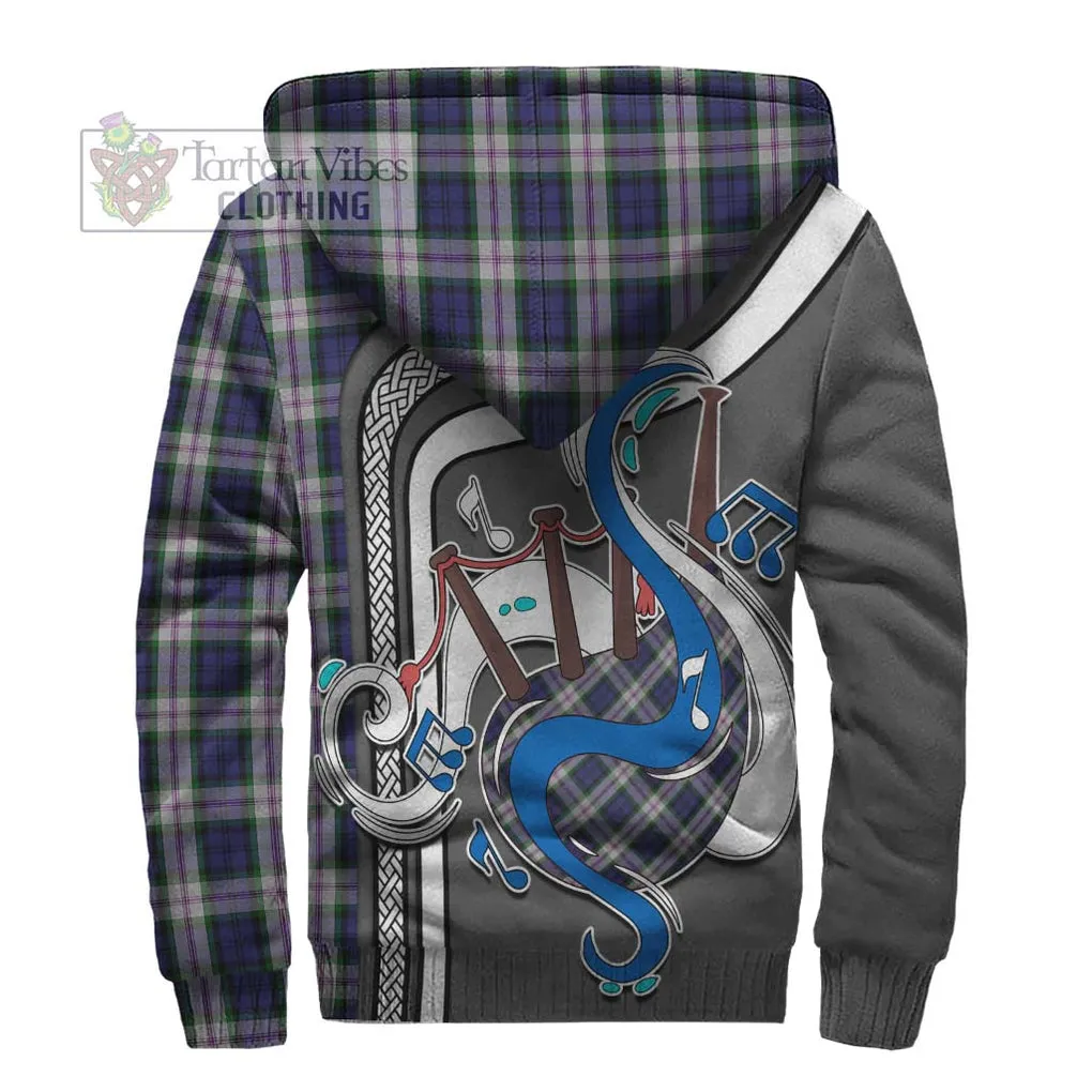 Baird Dress Tartan Sherpa Hoodie with Epic Bagpipe Style