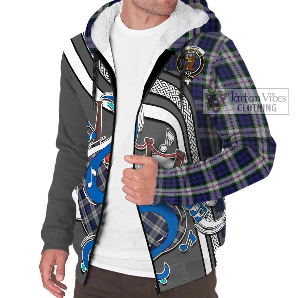 Baird Dress Tartan Sherpa Hoodie with Epic Bagpipe Style