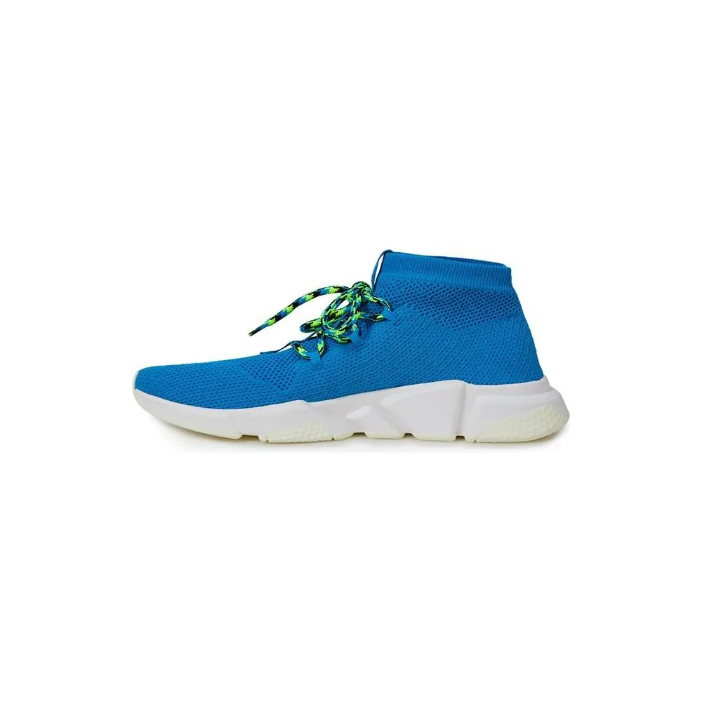 Balenciaga Exquisite Blue Cotton Sneakers for Men