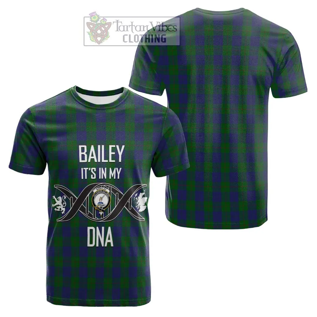 Barclay Tartan Cotton T-shirt with Family Crest DNA In Me Style