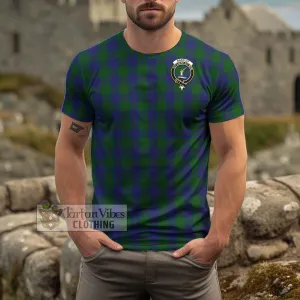 Barclay Tartan Cotton T-Shirt with Family Crest