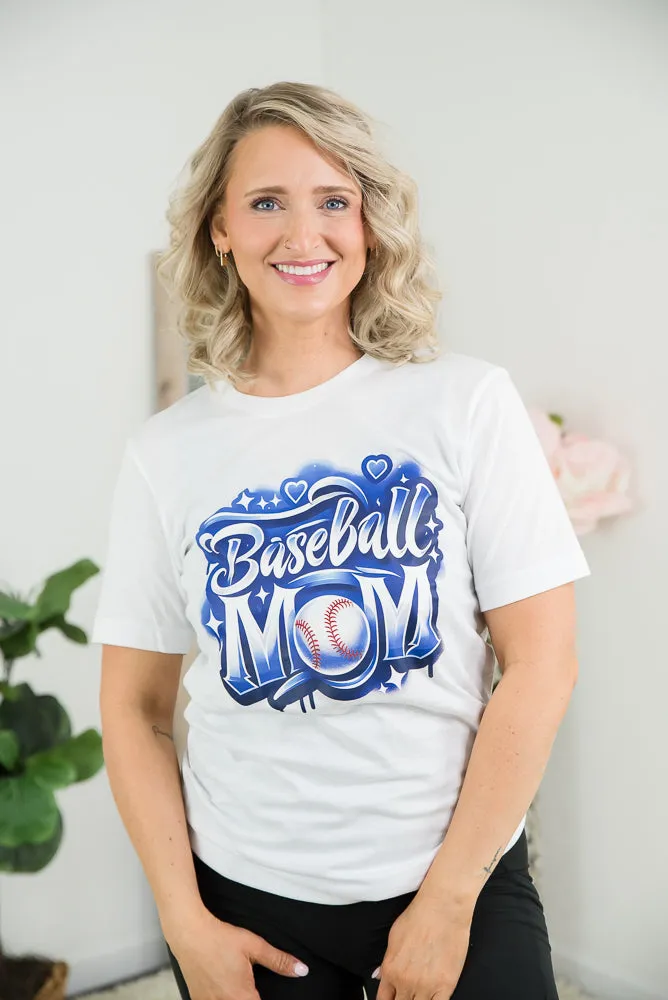 Baseball Mom Graffiti Tee