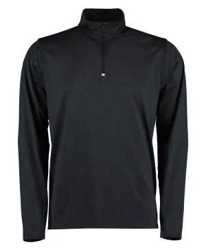 Black Heather - Hyper mid-layer ¼ zip Rhino skin performance top