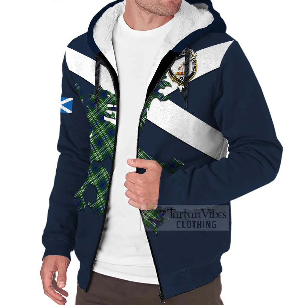 Blackadder Tartan Lion Rampant Sherpa Hoodie  Proudly Display Your Heritage with Alba Gu Brath and Clan Name