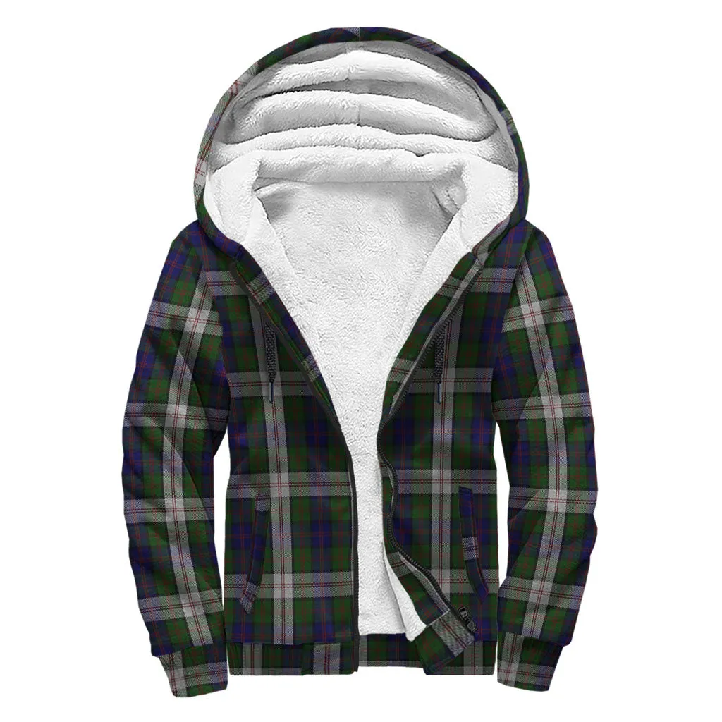 Blair Dress Tartan Sherpa Hoodie with Family Crest