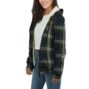 Blair Dress Tartan Sherpa Hoodie with Family Crest