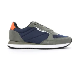 BOSS Kai Runn mesd Trainer in Navy & Grey