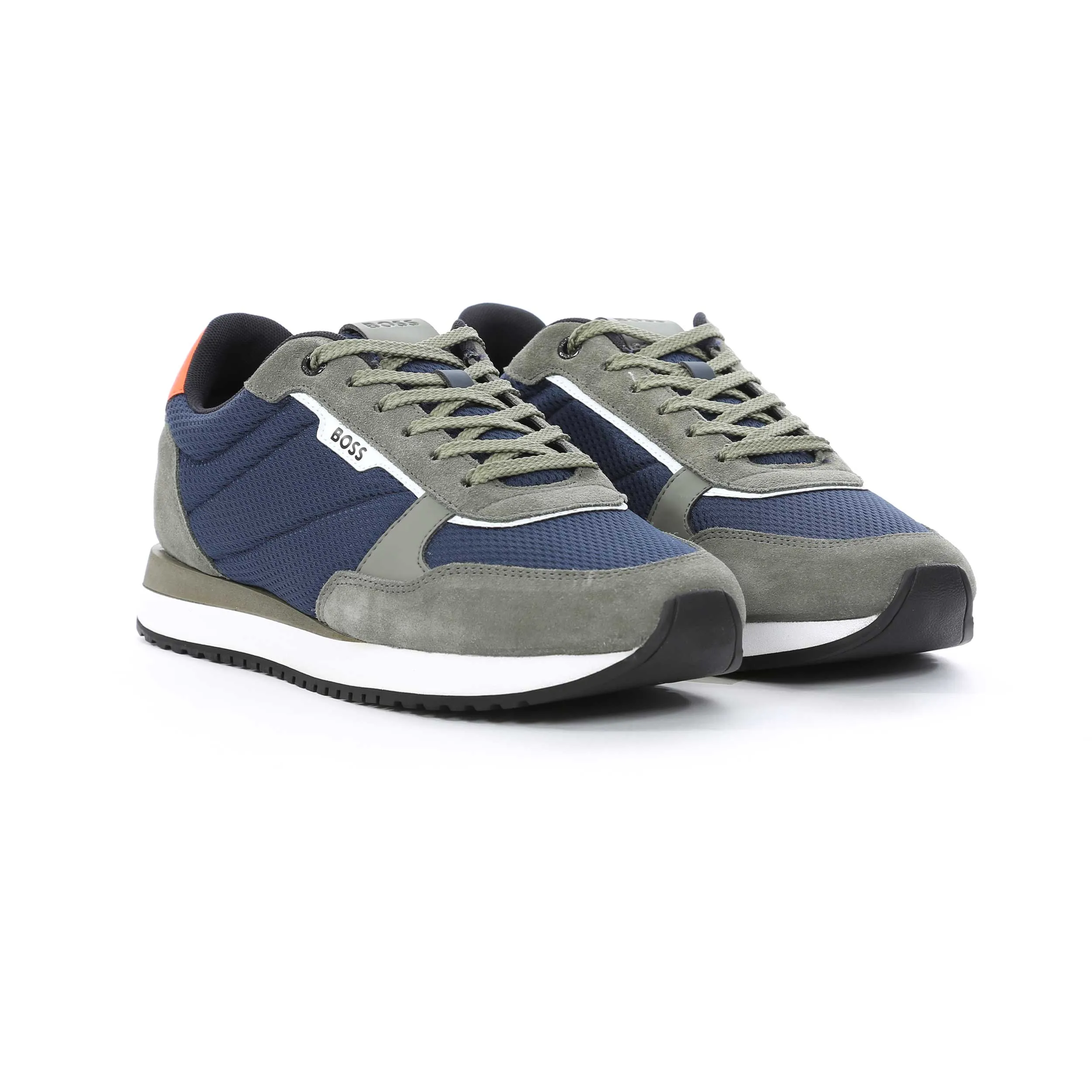 BOSS Kai Runn mesd Trainer in Navy & Grey