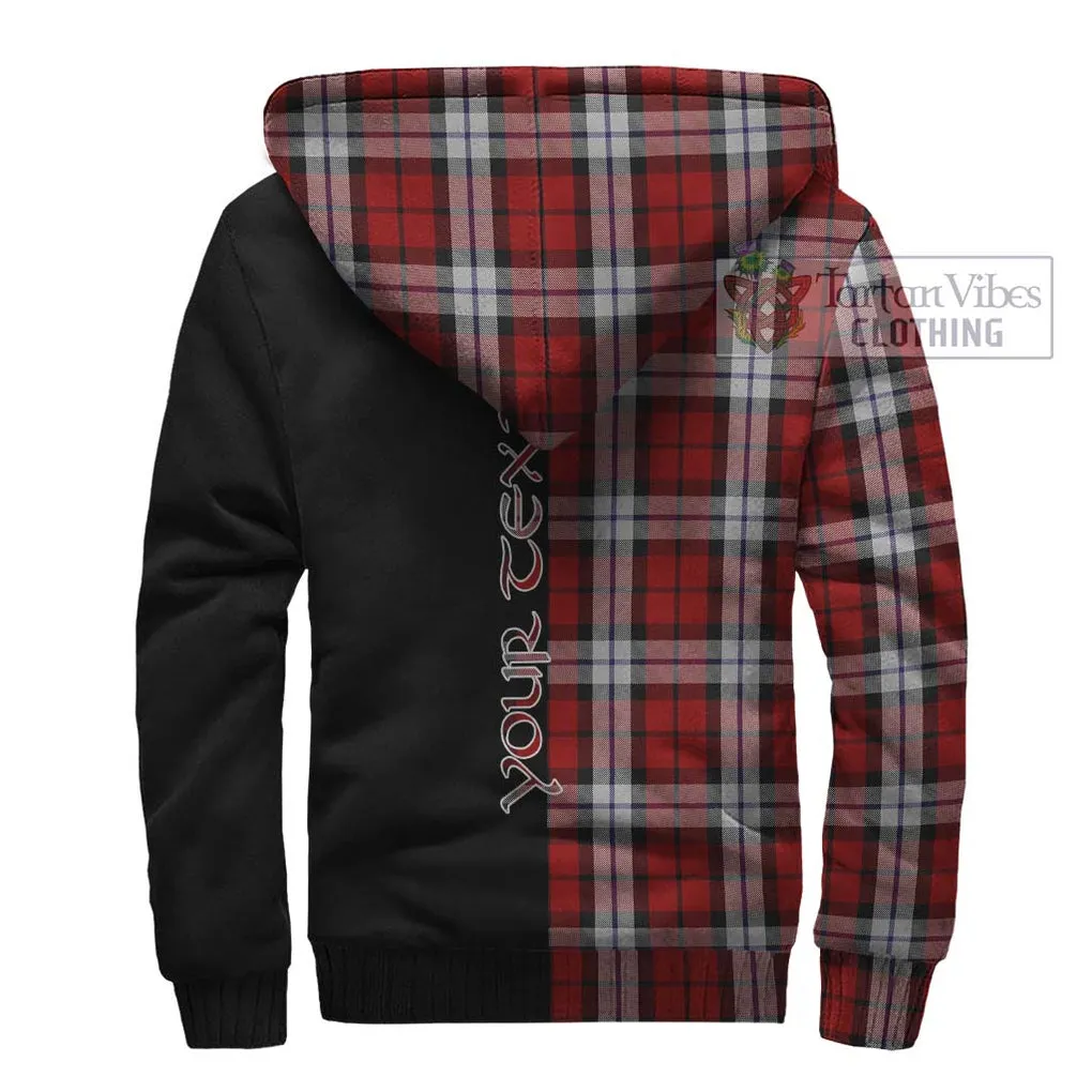 Brodie Dress Tartan Sherpa Hoodie with Family Crest and Half Of Me Style