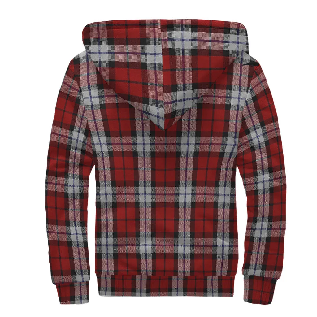 Brodie Dress Tartan Sherpa Hoodie with Family Crest