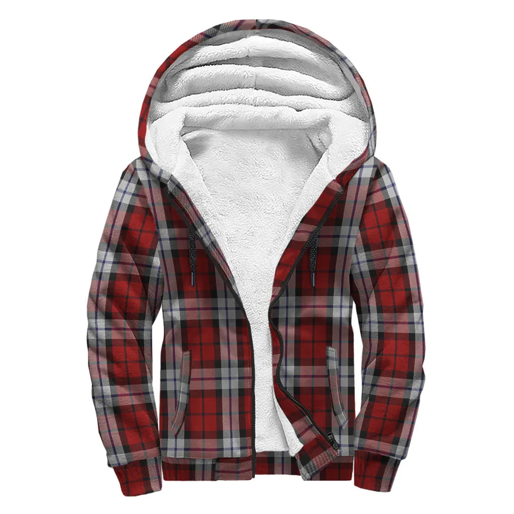 Brodie Dress Tartan Sherpa Hoodie with Family Crest