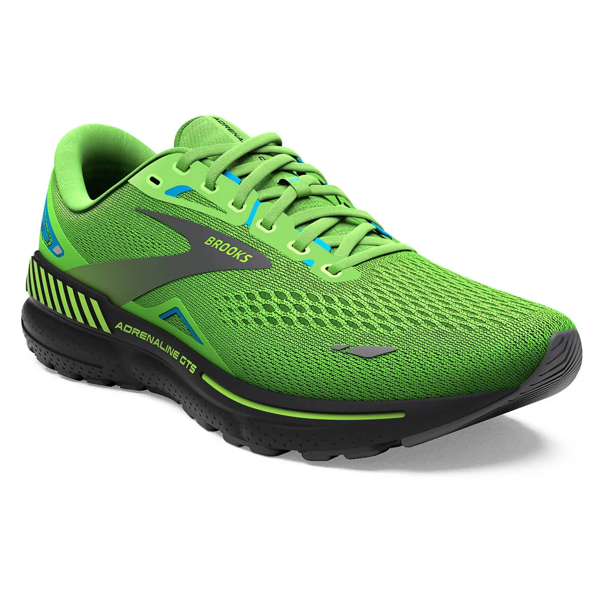 Brooks Adrenaline GTS 23 Mens | Green Gecko/grey/atomic Blue