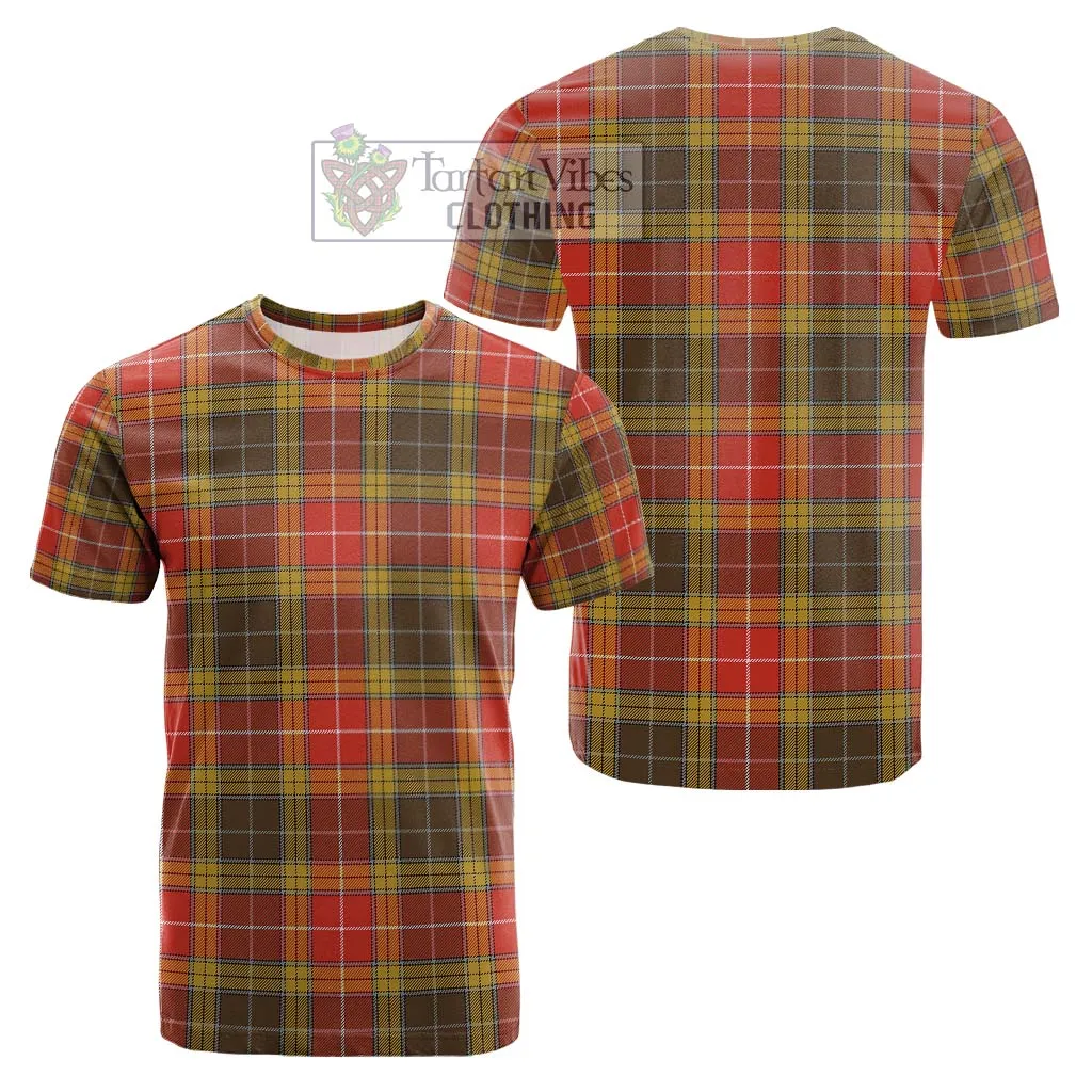 Buchanan Old Set Weathered Tartan Cotton T-Shirt