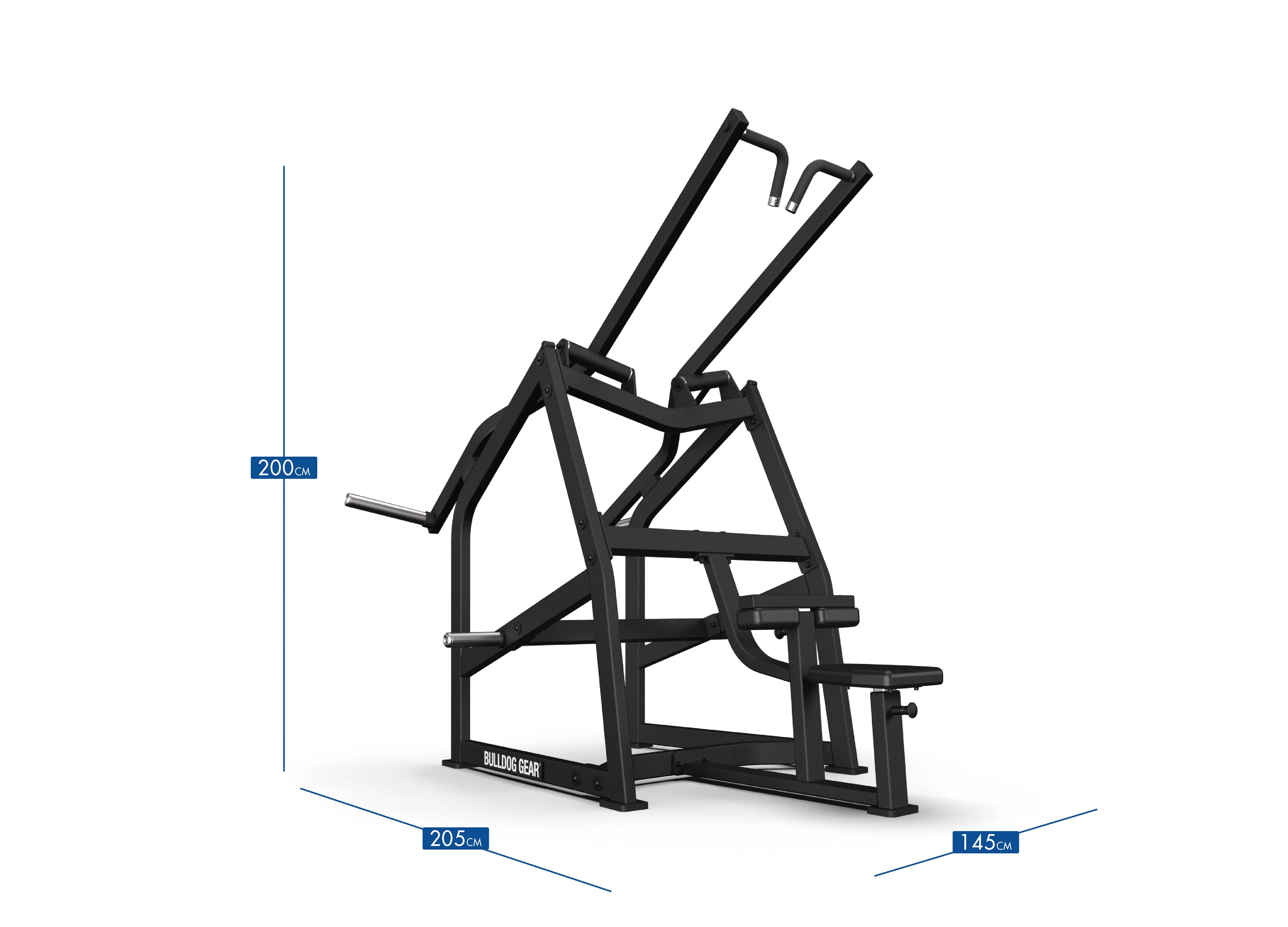 Bulldog Gear - Plate Loaded Seated Lat Pulldown Machine