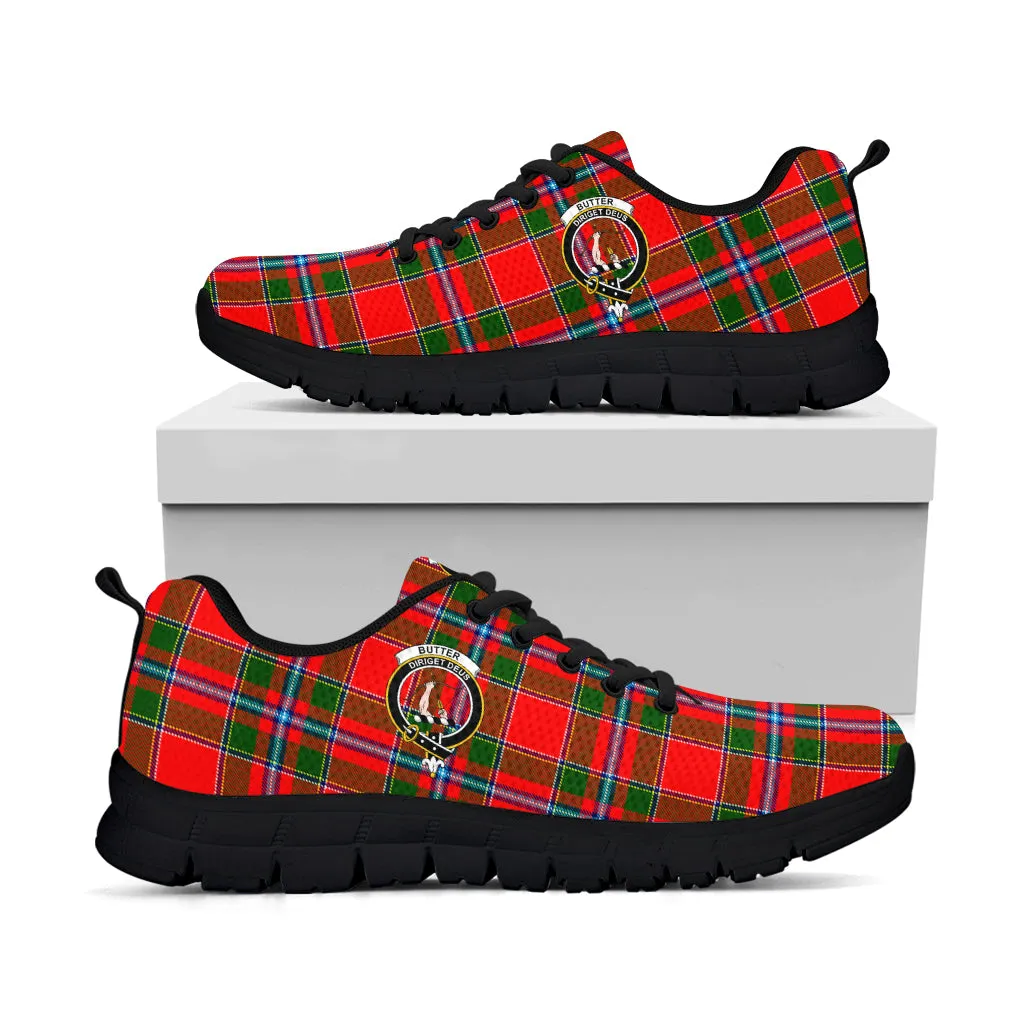 Butter Tartan Sneakers with Family Crest