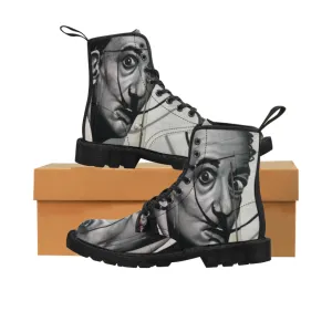 Canvas Boots AL BLUE DESIGNED ART DALI