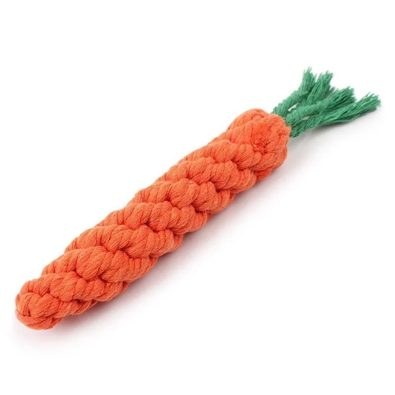 Carrot Shape Rope Puppy Chew Toys