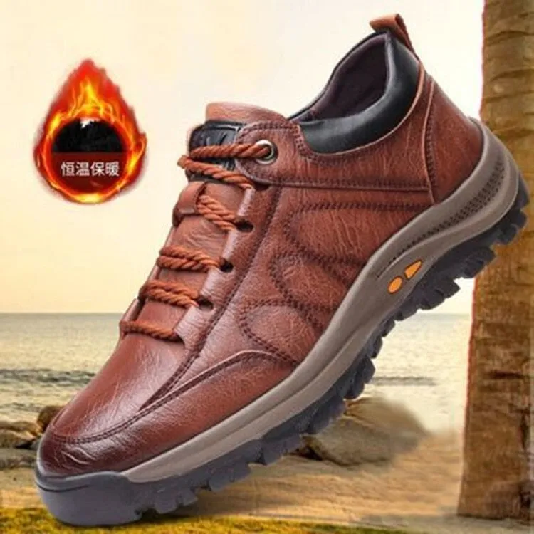 Casual Men Leather Shoes Men Sneakers Business Outdoor Shoes