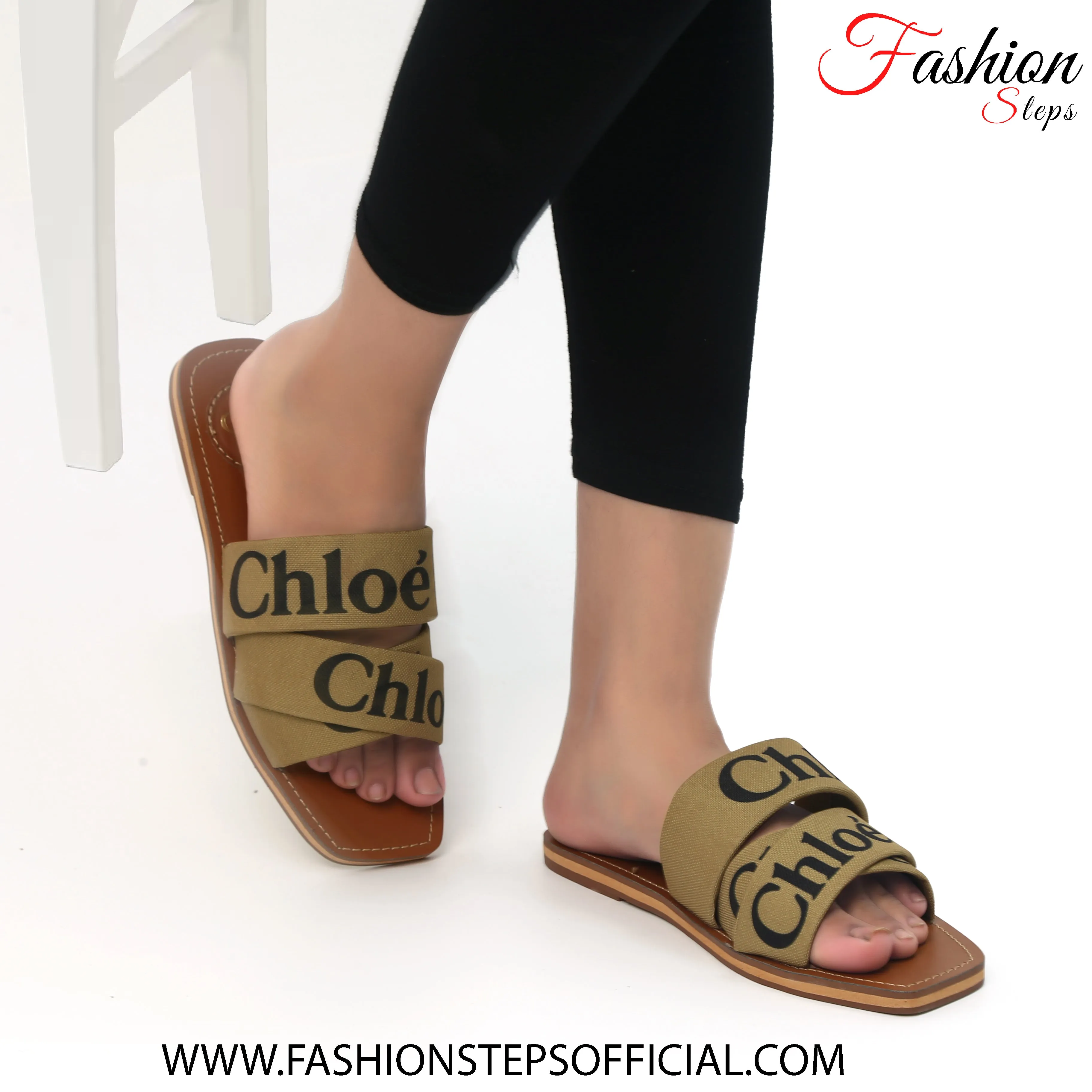 CHLOE Denium Flats (KHAKi)