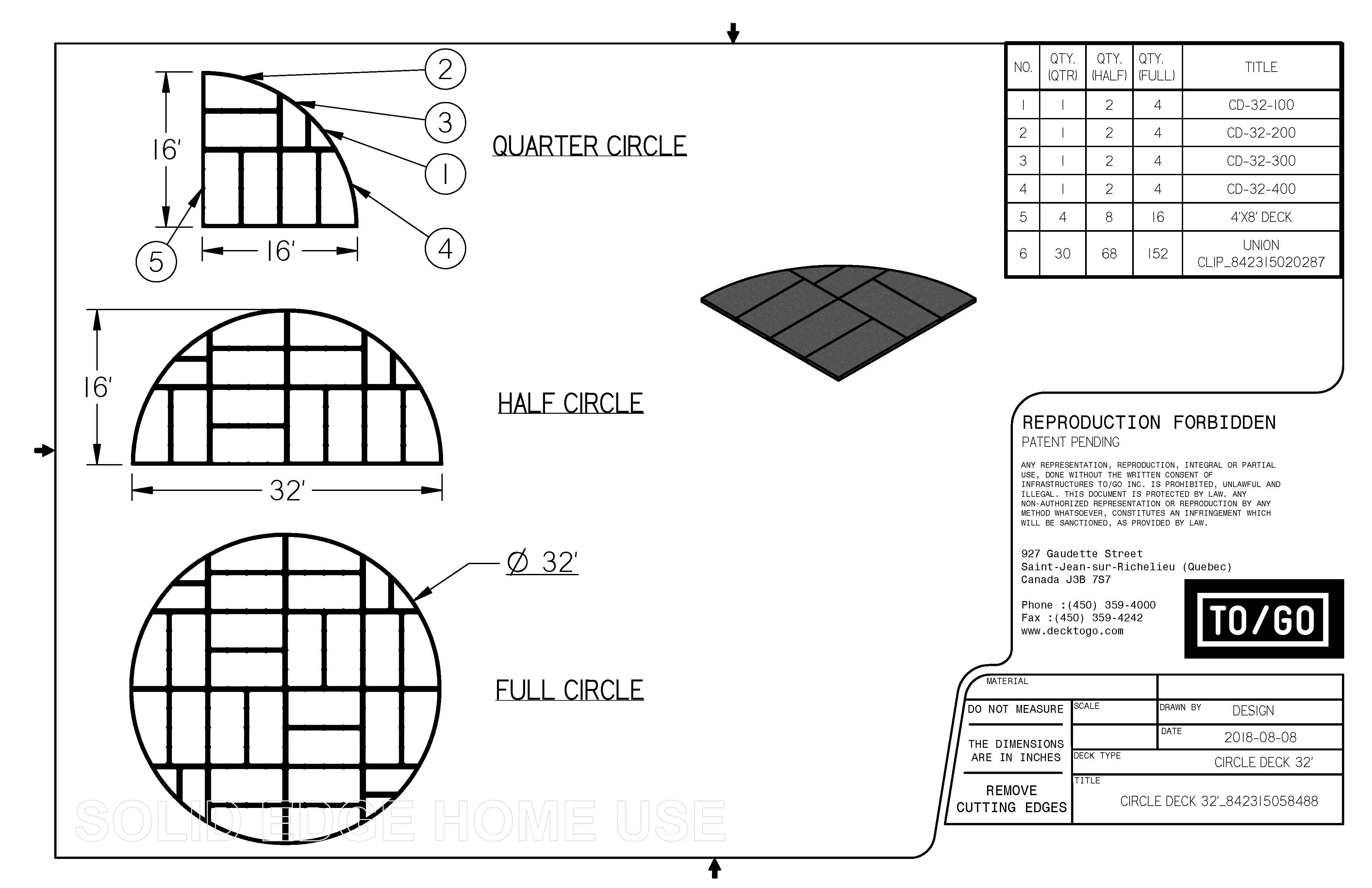 Circular Deck Kits