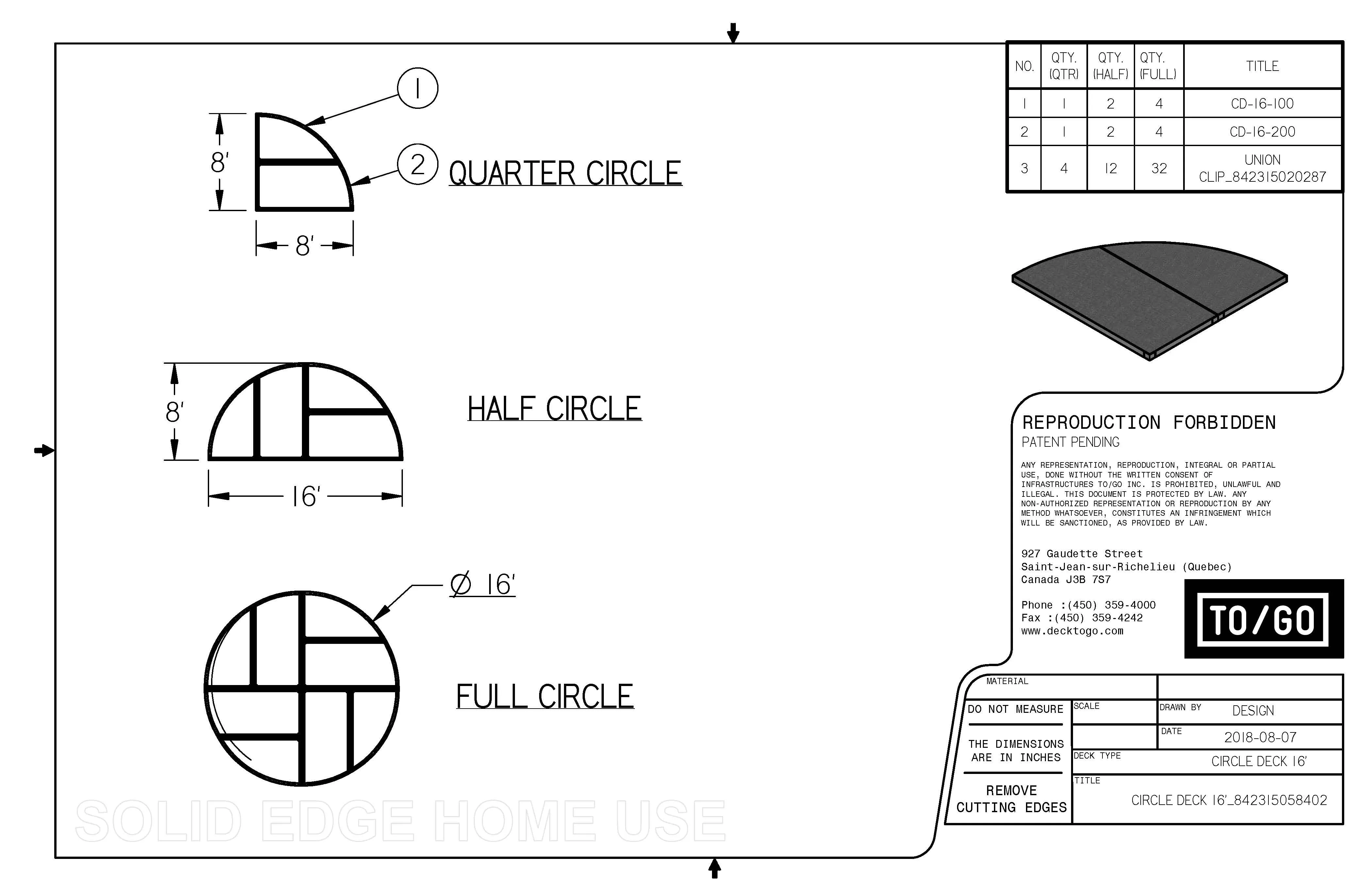 Circular Deck Kits