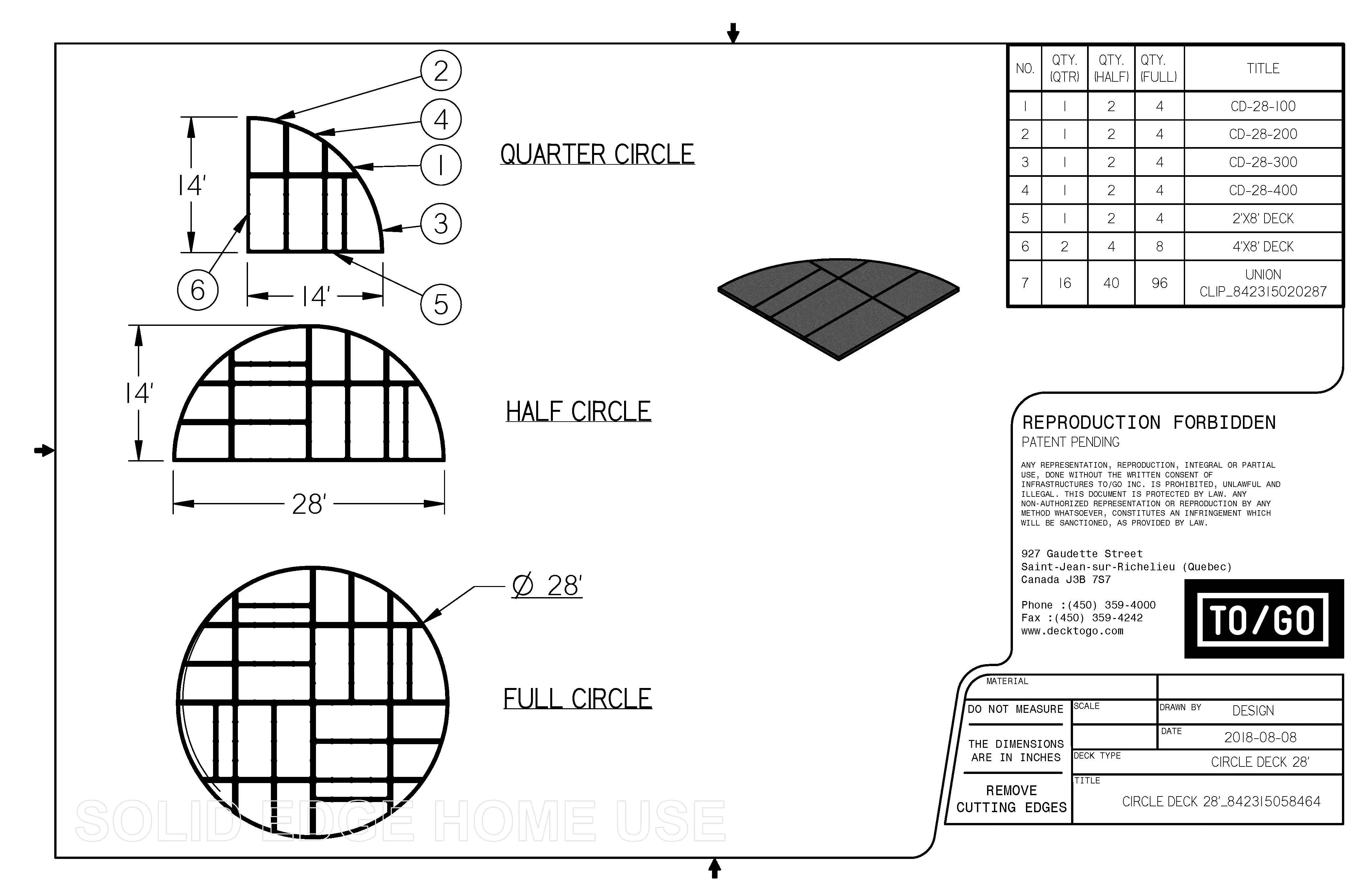 Circular Deck Kits