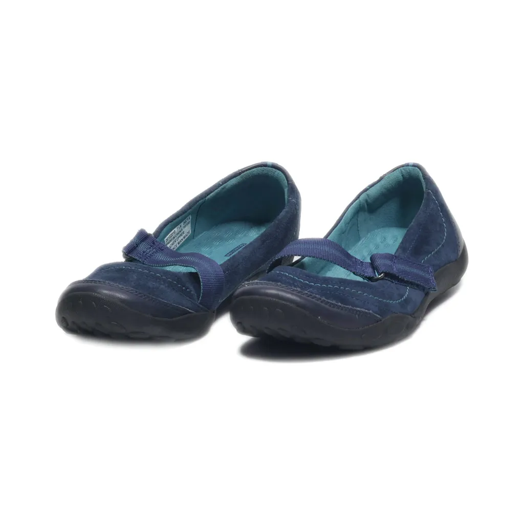 Clarks Ballerinas Canvas Blue Colour For Women