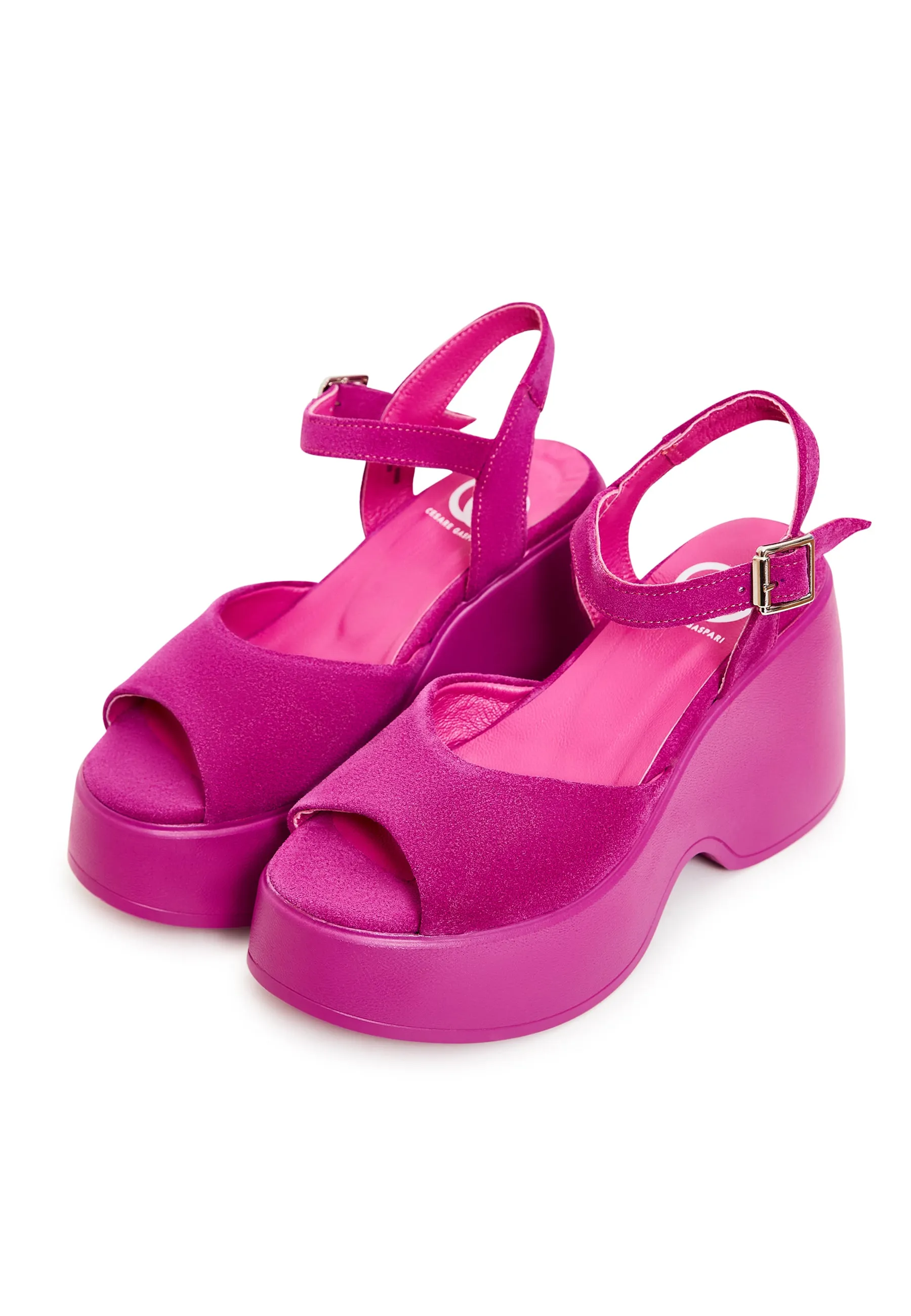 Classic Platform Sandals - Fuchsia