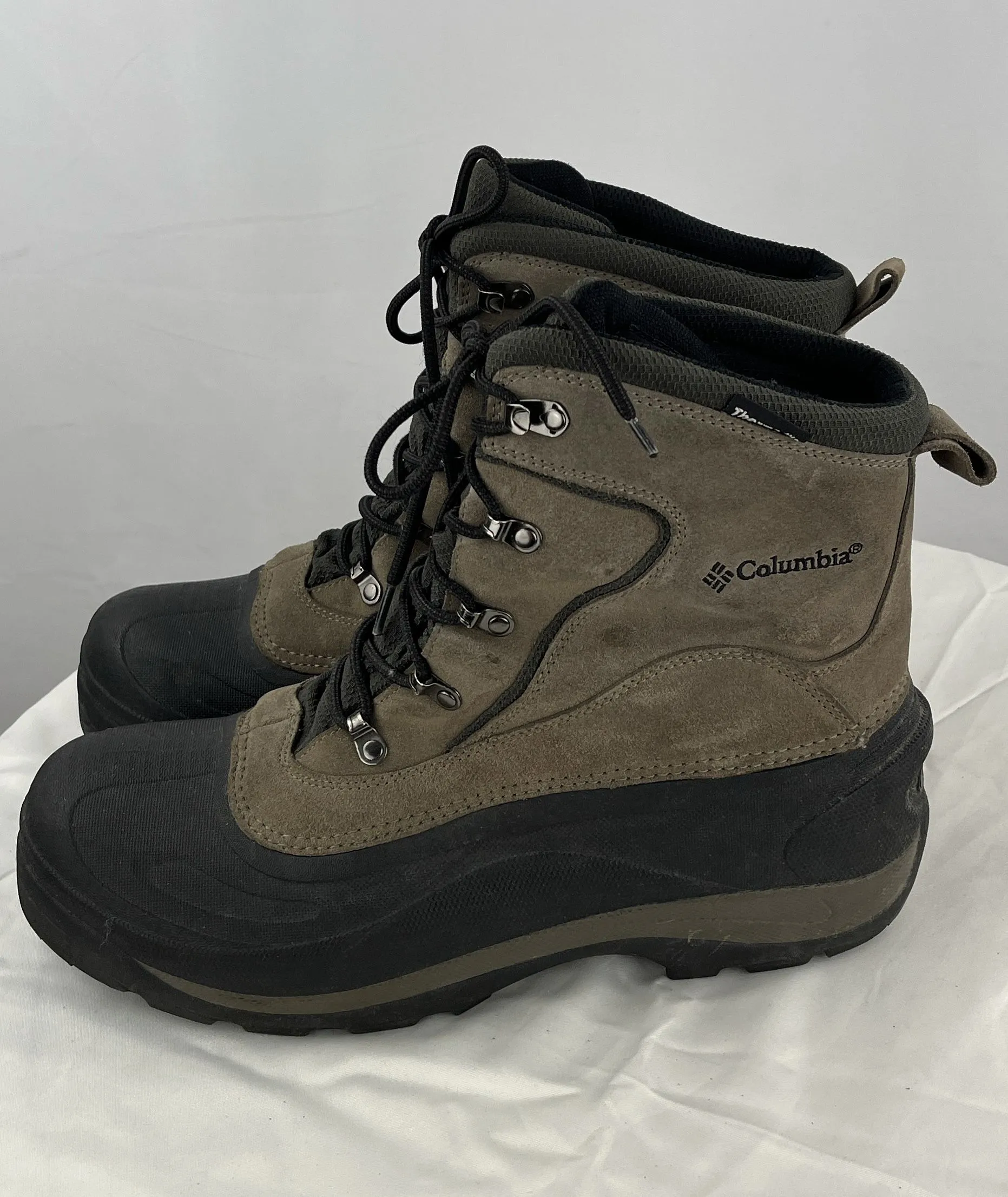 Columbia Men's Beige Black Cascadian Summit ll WR Snow Boot Boots Size 14