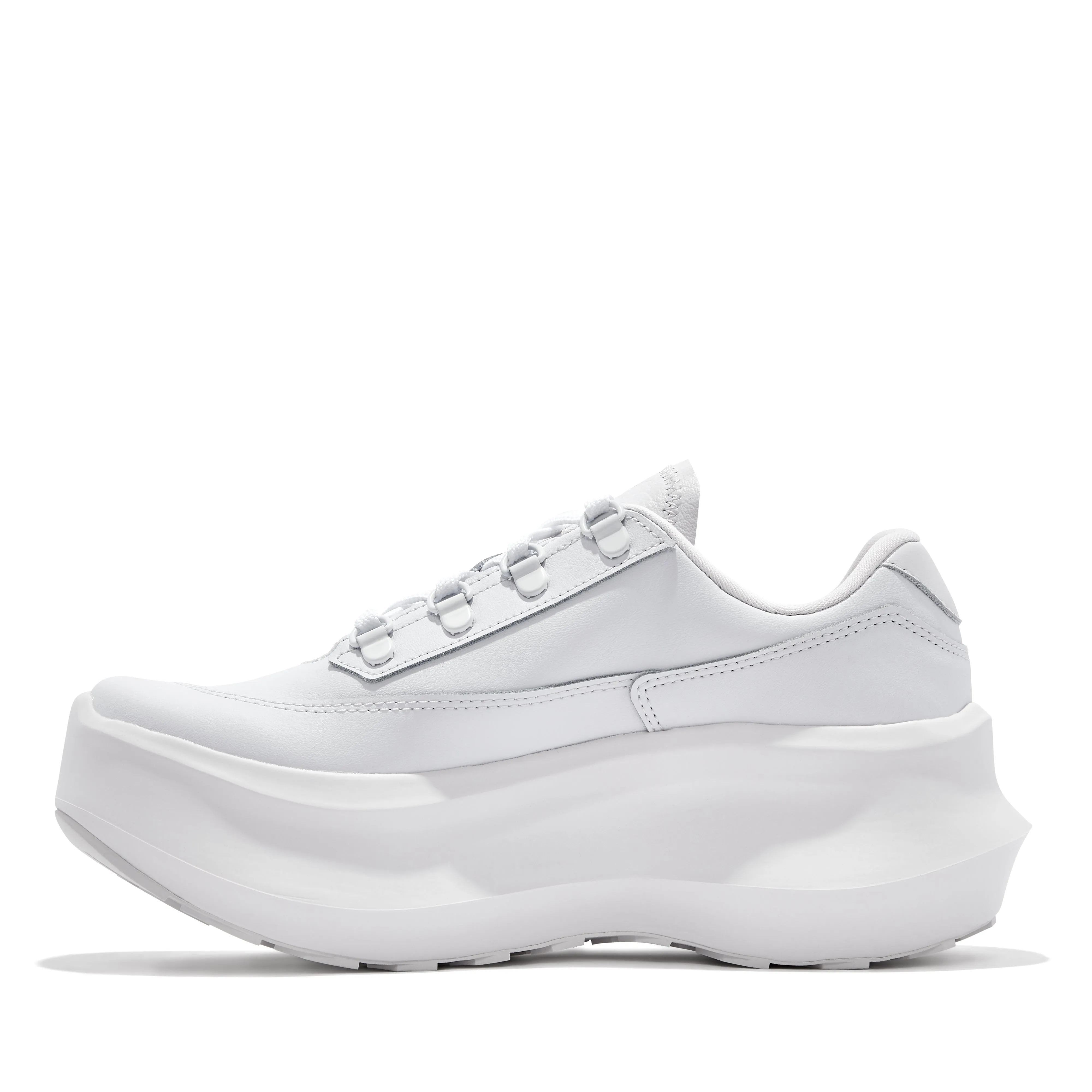 Comme des Garçons - Salomon Leather Platform Sneakers - (White)