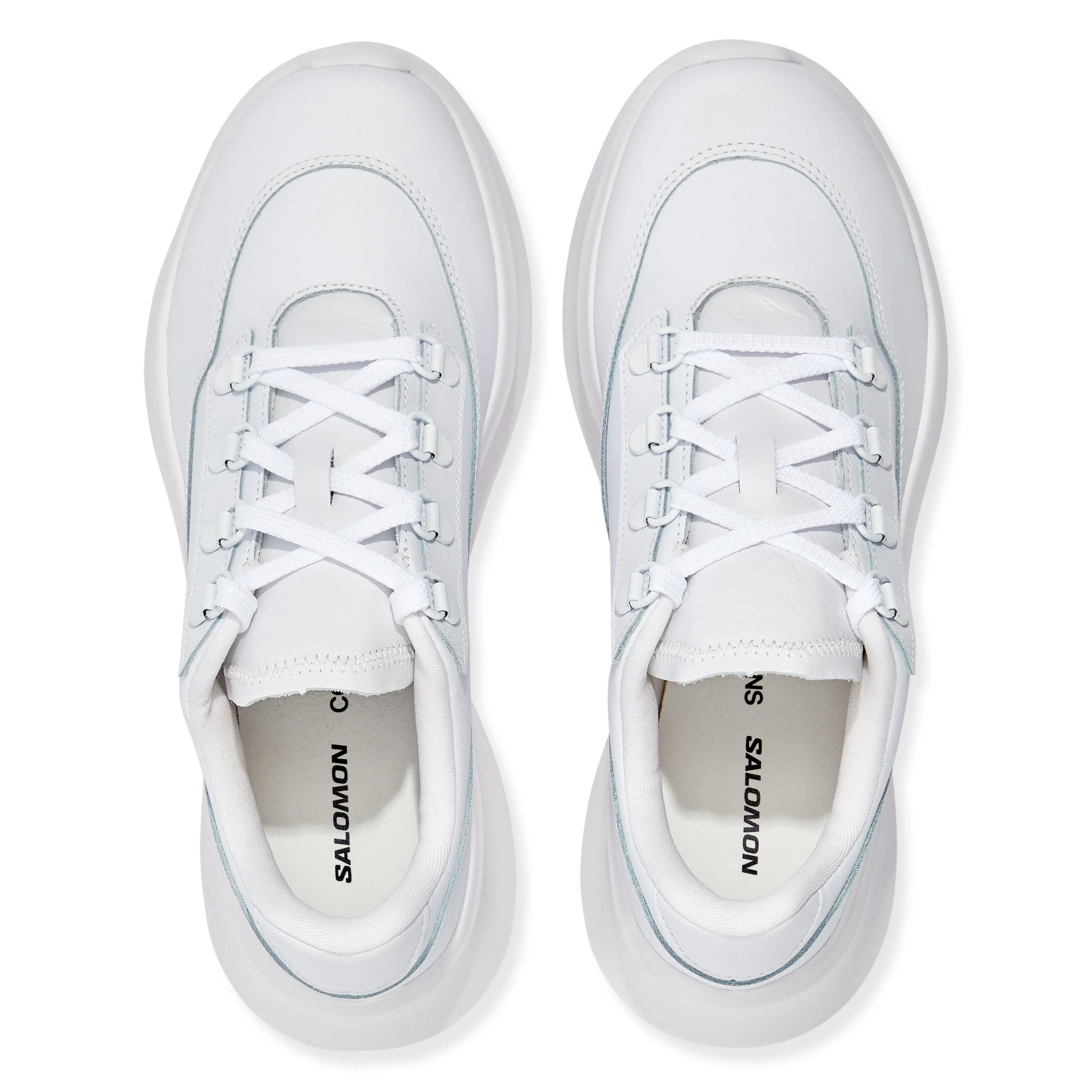 Comme des Garçons - Salomon Leather Platform Sneakers - (White)