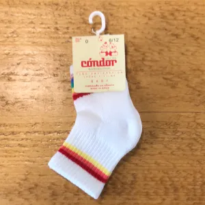 Condor Rainbow Stripe Terry Sole Sports Socks