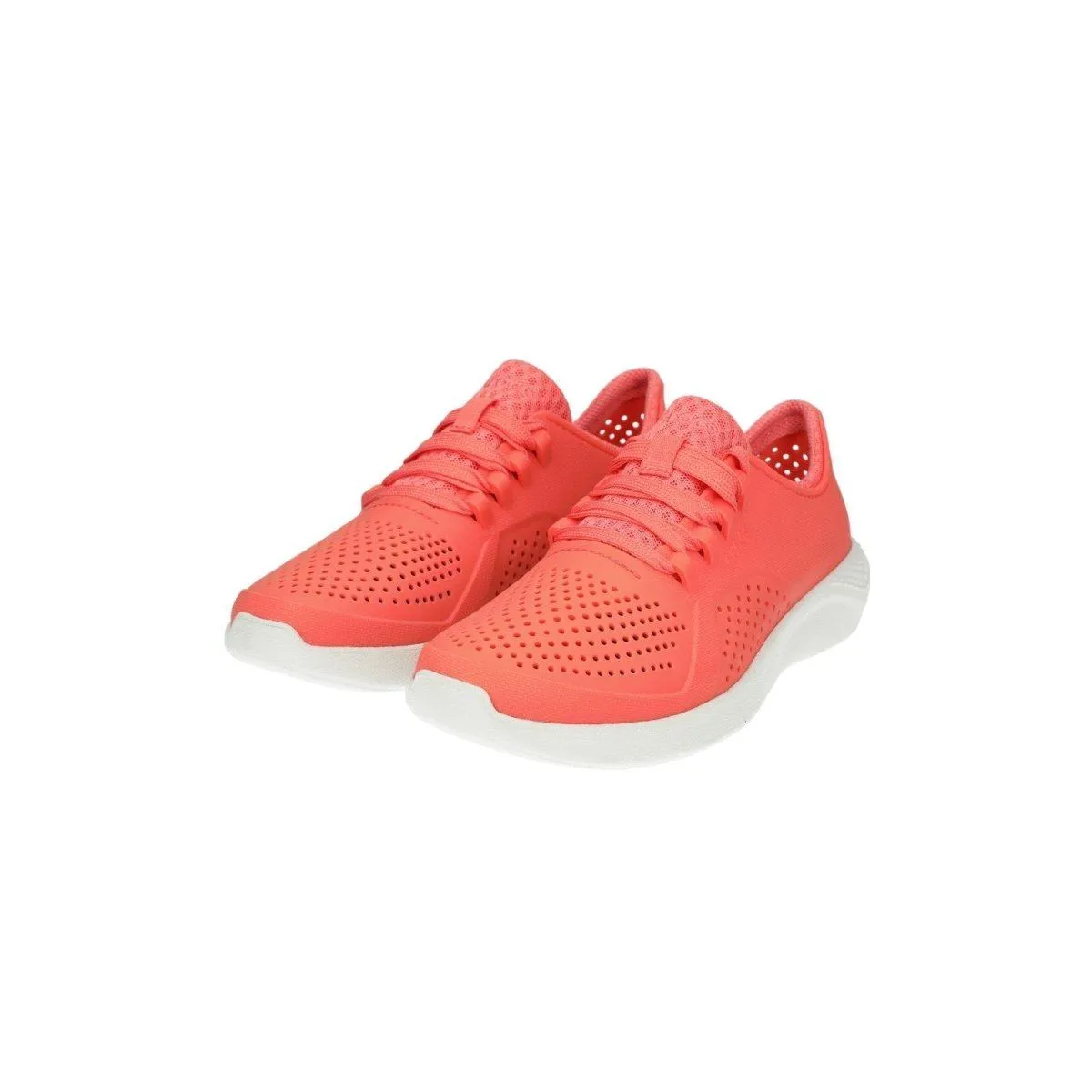 Crocs Literide Pacer Low-Top Sneakers Rubber Orange Colour For Women